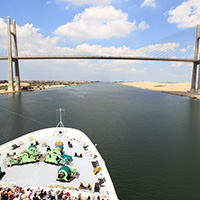 Passing through the Suez Canal